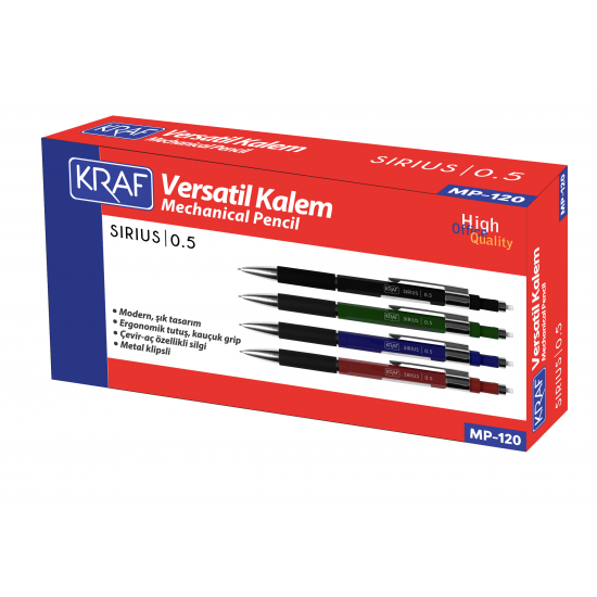 KRAF VERSATİL KALEM SIRIUS 0,5 MP-120 YEŞİL