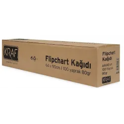 KRAF FLIPCHART KAĞIDI RULO 64x90cm 100 YP 702G