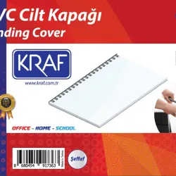 KRAF CİLT KAPAĞI A4 100 LÜ 512G ŞEFFAF