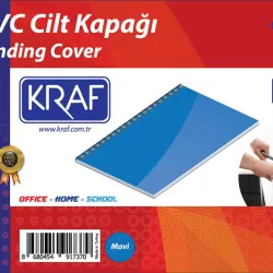KRAF CİLT KAPAĞI A4 100 LÜ 512G MAVİ
