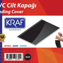 KRAF CİLT KAPAĞI A4 100 LÜ 512G SİYAH
