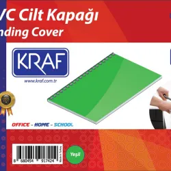 KRAF CİLT KAPAĞI A4 100 LÜ 512G YEŞİL
