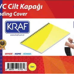 KRAF CİLT KAPAĞI A4 100 LÜ 512G SARI