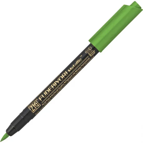 ZIG FUDEBIYORI BRUSH METALLIC CBK-55MT 128 LT.GREEN ZIG FUDEBIYORI BRUSH METALLIC CBK-55MT 128 LT.GREEN