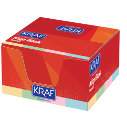 KRAF KÜP BLOK RENKLİ 8x8cm 117G