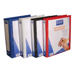 PASİF KRAF D MEKANİZMALI KLASÖR 7CM 2 HALKA 1072 BEYAZ