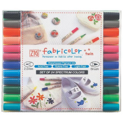 ZIG FABRICOLOR TWIN KUMAŞ KALEMİ TC-4000/24V 24 LÜ