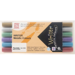 ZIG DAVETİYE KALEMİ METALİK MS-8000/6V 6 LI