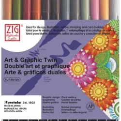 ZIG ART&GRAPHIC TWIN TUT-80/12VMU 12Lİ MUTED