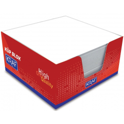 KRAF KÜP BLOK BEYAZ  9x9cm 116G