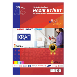 KRAF LASER ETİKET KF-2069 210 X 29,69 MM