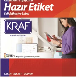 KRAF LASER ETİKET KF-2044 48.5 X 25.4 MM