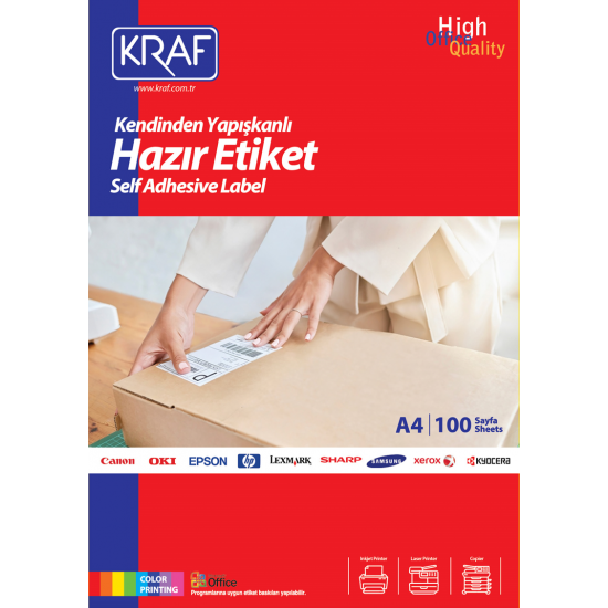 KRAF LASER ETİKET KF-2036 45 x 30 MM KRAF LASER ETİKET KF-2036 45 x 30 MM