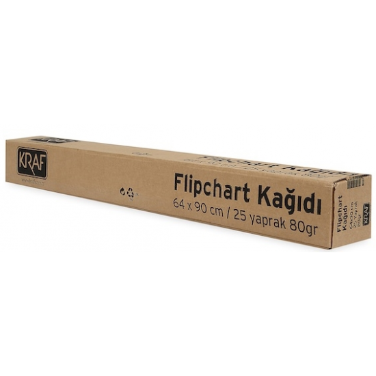 KRAF FLIPCHART KAĞIDI RULO 64x90cm 25 YP 703G KRAF FLIPCHART KAĞIDI RULO 64x90cm 25 YP 703G