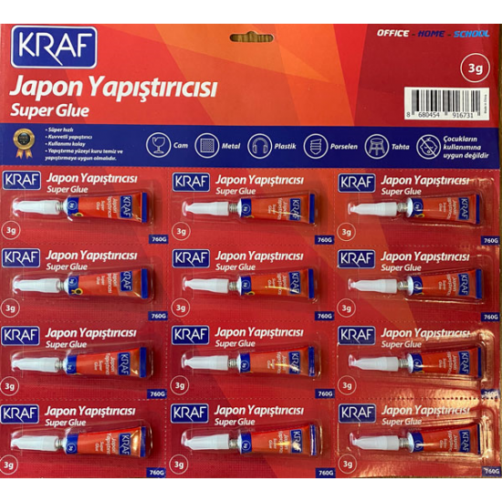 PASİF KRAF YAPIŞTIRICI JAPON SÜPER 3g 760G PASİF KRAF YAPIŞTIRICI JAPON SÜPER 3g 760G