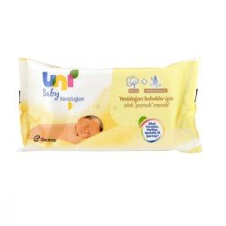 Uni Baby Yenidoğan Islak Pamuk Mendil
